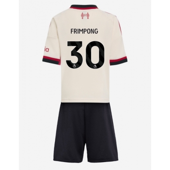 Liverpool Jeremie Frimpong #30 Maglia Gara Trasferta Repliche 2025-26 Bambino Maniche Corte